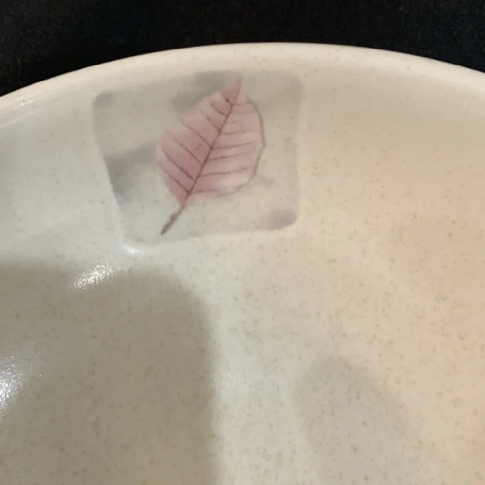 Mikasa Woodland High Fired Leaf Motif Bowl